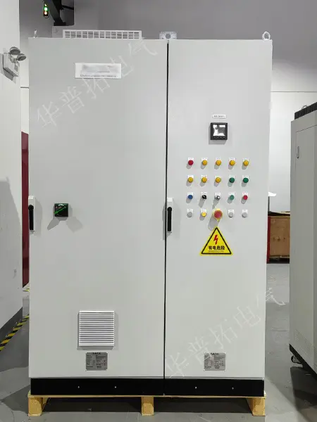 Electric heater control cabinet outlet