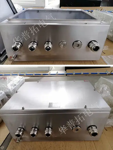 Pressurized explosion-proof box